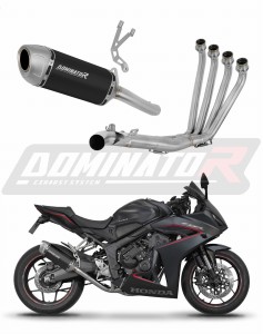 Honda CBR 650 R / E-Clutch 2024 - 2025 Pilna sistema Kolektorius išmetimas duslintuvas S6 BLACK + dB killer