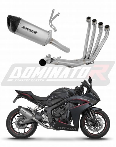 complete exhaust system with muffler DOMINATOR Full System titanium HP6 fits to Honda CB 650 R / EClutch 2024  2025 6