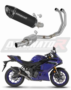 Yamaha YZF-R3 2025 - 2026 Full system Išmetimo kolektorius duslintuvas HP8 EX BLACK + dB killer