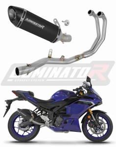 Yamaha YZF-R3 2025 - 2026 Full system Kolektorius išmetimas duslintuvas HP8 BLACK + dB killeris