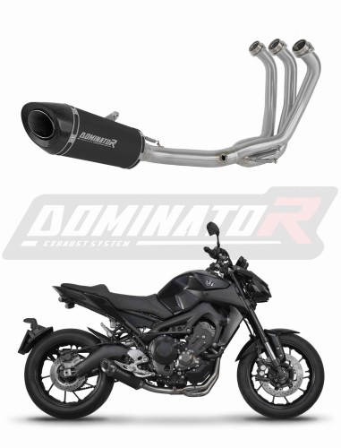 kompletny układ wydechowy z tłumikiem DOMINATOR Full System HP8 CZARNY pasujący do motocykla Yamaha MT-09 2017 - 2020 4