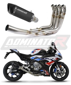 BMW S1000RR 2019 - 2026 Full Exhaust System Collector Silencer HP6 BLACK + dB killer