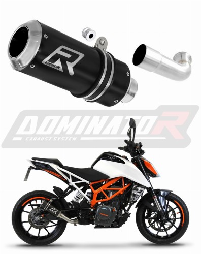 KTM 390 Duke 2017 2020 Exhaust Muffler Auspuff Sportauspuff Silencer Echappement Silencieux Scarico Scarichi Escape Toba de esapament Avgas Ljuddämpare Wydech Tłumik GP Black Noir Nero Negro Svart Schwarz Negru Dominator x