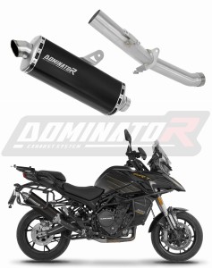 QJMOTOR SRT 900 S / SX 2025 - 2026 išmetimo sistemos duslintuvas P7 BLACK + dB killer