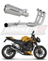 Trumph STREET TRIPLE 765 S R RS Exhaust Muffler Manifold Collector Auspuff Sportauspuff Silencer Echappement Silencieux Scarico Marmitta Scarichi Escape Wydech Tłumik Kolektor GPS DOMINATOR Full Exhaust System X