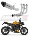 Trumph STREET TRIPLE 765 S R RS Exhaust Muffler Manifold Collector Auspuff Sportauspuff Silencer Echappement Silencieux Scarico Marmitta Scarichi Escape Wydech Tłumik Kolektor Titanium HP8 DOMINATOR Full Exhaust System x