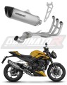Triumph Street Triple 765 S R RS 2023 2024 Full System Motorcycle Muffler Auspuff Sportauspuff Silencer Echappement Silencieux Scarico Scarichi Escape Wydech Tłumik Tytanowy HP6 Titanium Titane Titan Dominator Exhaust System x