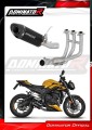 Triumph Street Triple 765 RS 2024 2025 Full System Motorcycle Muffler Auspuff Sportauspuff Silencer Echappement Silencieux Scarico Scarichi Escape Wydech Tłumik HP8 Black Noir Negro Nero Dominator Exhaust System