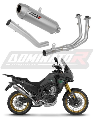 complete exhaust system with muffler DOMINATOR Full System S6 fits to Rieju Aventura 500 2023  2026