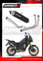 kompletny układ wydechowy z tłumikiem DOMINATOR Full System GPF CZARNY pasujący do motocykla Rieju Aventura 500 2023 - 2026 2