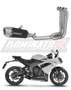 Triumph Daytona 660 2024 - 2026 Pilna sistema Kolektorius išmetimas duslintuvas S3 BLACK + dB killer